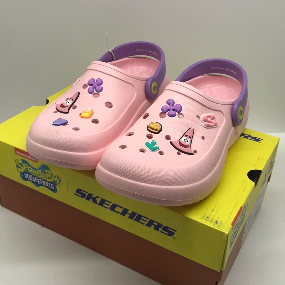 Skechers Sponge Bob Squarepants Women's Patrick Foamies Size 6 - Picture 3 of 14